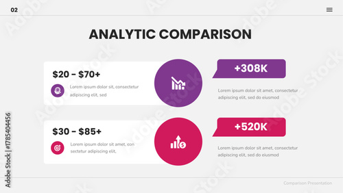 Analytic Comparison Infographic