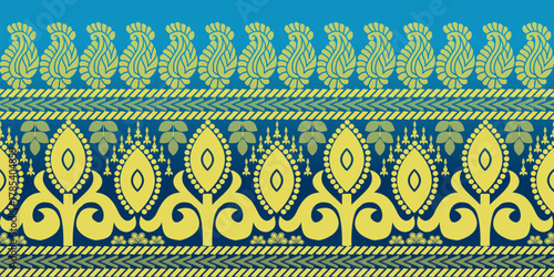 beautiful graphic saree design and this sari design is in Indian style which is for textile fashion industry and it can be used as wallpaper backdrop and website bg this style is originated in india