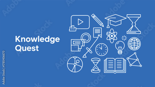 Back to school concept background with icons and vector elements