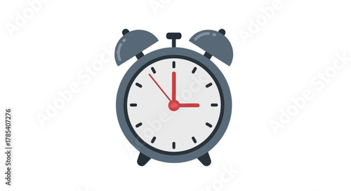Alarm Clock Icon Classic Design for Time Management and Reminders, Perfect for Digital and Print Media