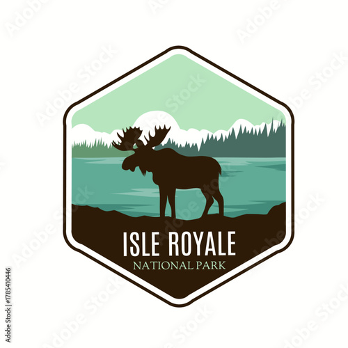 Moose Deer Michigan in Isle Royale National Park Perfect for Print, Apparel, etc