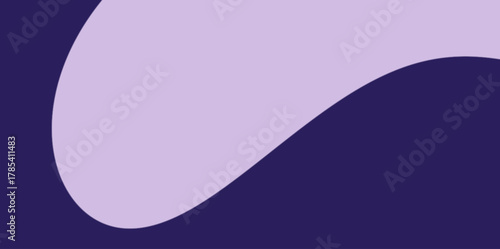 Fotografi Abstract Curved Two-Tone Background Vector Illustration