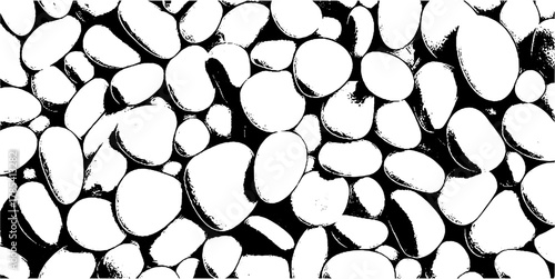 Pebble Texture Vector Seamless vector pattern ideal for natural backgrounds, ground surfaces, spa themes, and decorative design overlays.