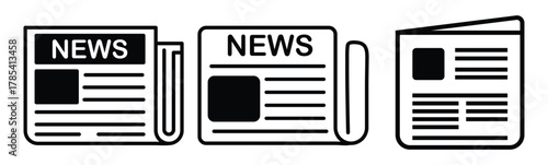 newspaper icon vector template illustration vector design.