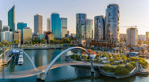 Aerial Perth City Western Australia