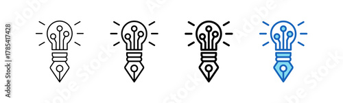 Innovation Outline Style icon