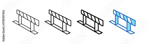Hurdles Outline Style icon