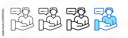 Customer Outline Style icon