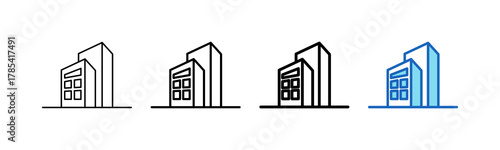 Company Outline Style icon