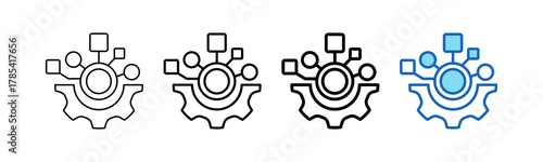 Technology Outline Style icon