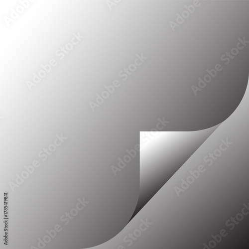 Curled paper corners