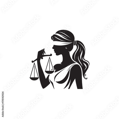 Lady Justice Silhouette