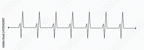 Heartbeat line icon. eps 10