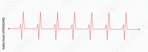 Heartbeat line icon. Heartbeat line symbolizing health and love. vector illustration.