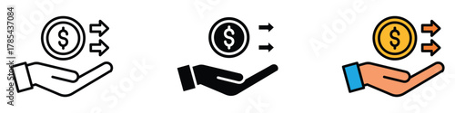 Funding icon vector. income and earnings symbol. vector illustration.