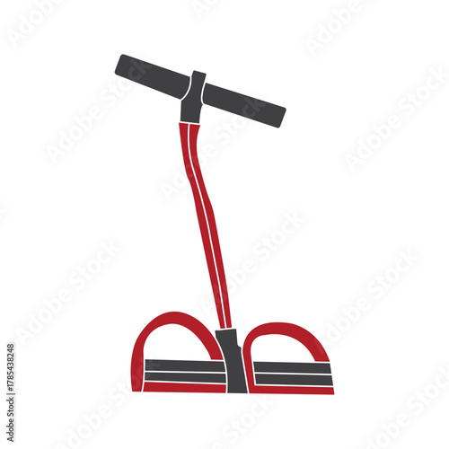 Rubber exercise equipment for leg muscle strength