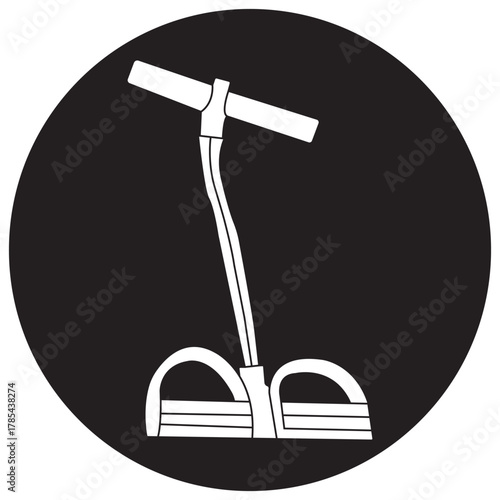 Rubber exercise equipment for leg muscle strength