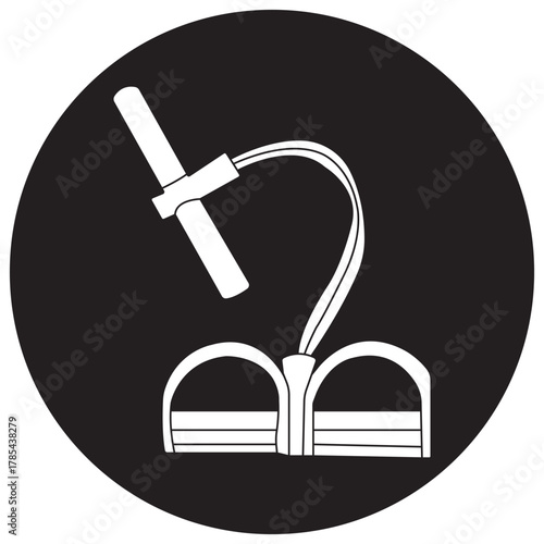 Rubber exercise equipment for leg muscle strength