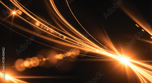 Vibrant Abstract Motion Blur and Optical Flare Effect Wallpaper