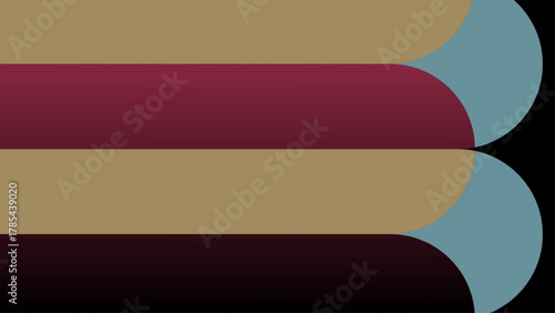 Geometric Calm: Sharp, angular shapes softened by a background of muted, deep tones.