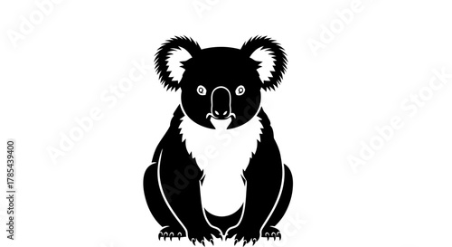 Koala bear vector illustration cute animal wildlife australia icon art