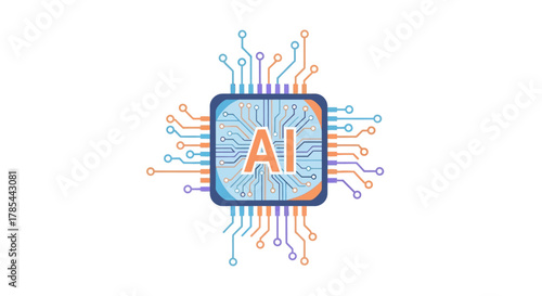 Vivid Ai Chip with Circuitry - The Future of Artificial Intelligence Tech