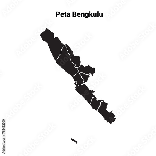 map provinsi Bengkulu indonesia asia
