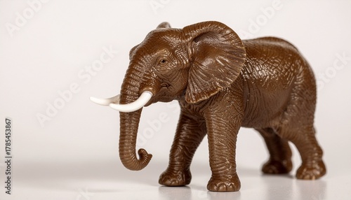 elephant plastic toy for kid isolated on white background