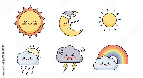 set of cartoon animals