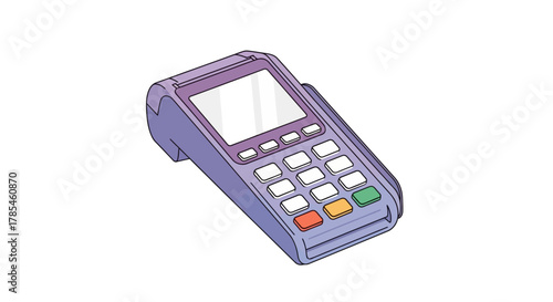 Modern electronic POS terminal for digital payments and transactions