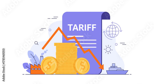 Global economic downturn due to tariff and trade war implications