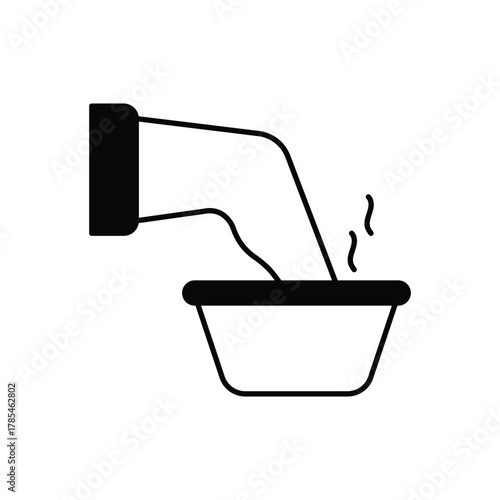 Soak icons set in different style with white background