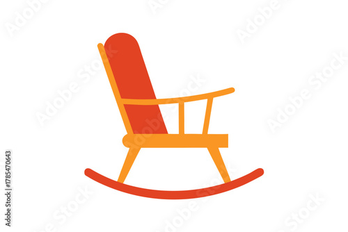 wooden rocking chair