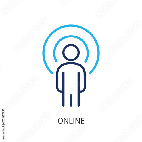 Online thin line icons. Original vector illustration.