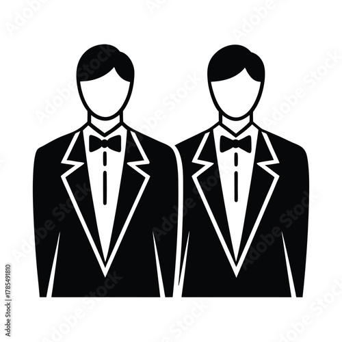 Groomsmen Wedding Party Vector Design