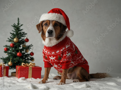 A Festive Furry Friend. Generative Ai