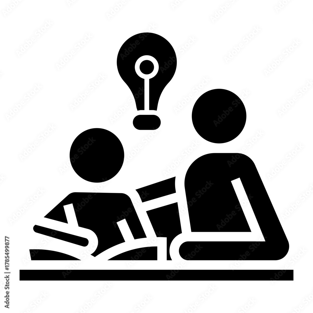 Fototapeta premium knowledge Solid icon