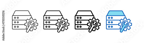 Machine Repair Icon outline style icon