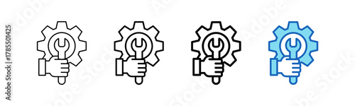 Maintenance Icon outline style icon
