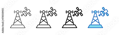 Satellite Icon outline style icon