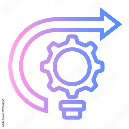 knowledge Line Gradient Icon