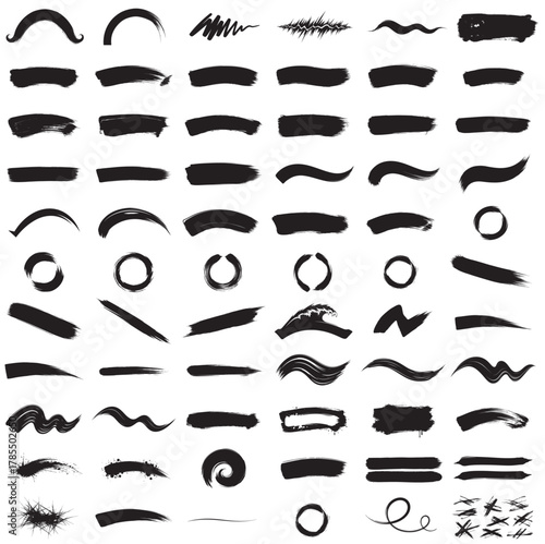 Grunge brushes set, distressed texture overlay, rough dirty elements, vintage artistic collection, aged border graphic, isolated digital tool, paint splatter effect, dark aesthetic