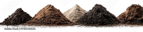 Piles of soil