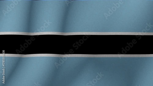 Wallpaper Mural The flag of Botswana. The evolving national flag of Botswana in 3d format. 1080p HD animation for presentation Torontodigital.ca