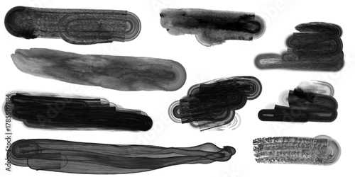 Paint Stroke Set with Dynamic Texture