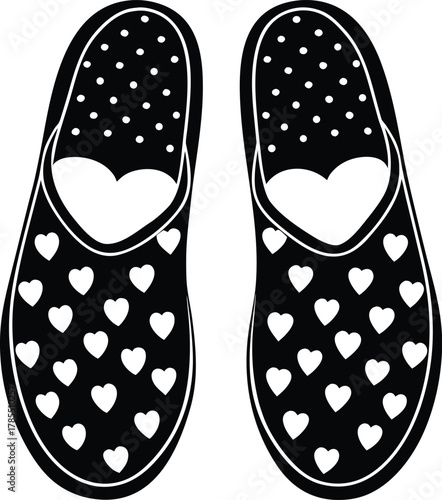 Stylized black tree branch with falling leaves nature design graphic