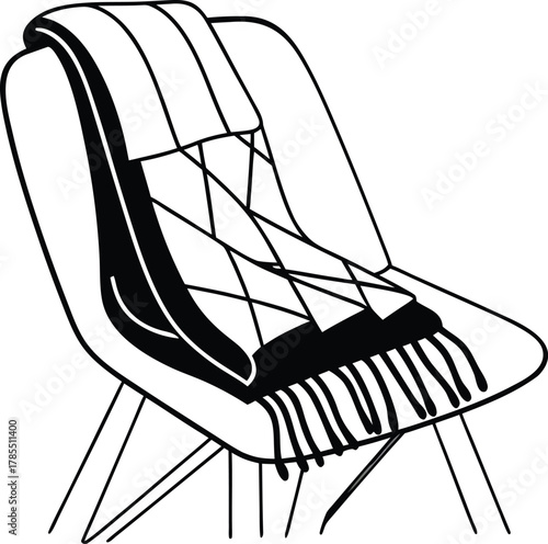 Cheerful coffee cup character doodle illustration with a heart