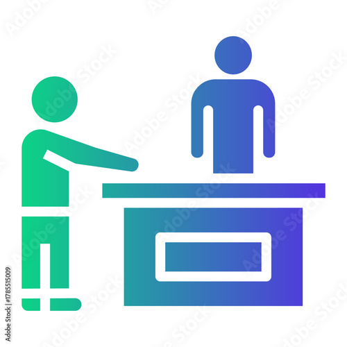 hotel service Gradient icon