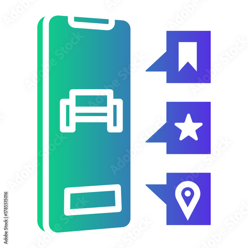 hotel service Gradient icon