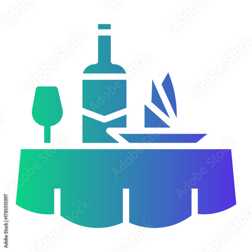 hotel service Gradient icon